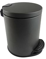 Корзина Aquatek AQ4016MB Вега для мусора с педалью 5 л, черный матовый
