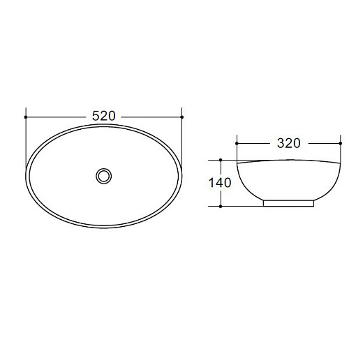 Раковина BelBagno  BB1147 (exp)
