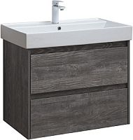 Тумба с раковиной Aquanet 00305239 Nova Lite, 76х46 см, темное дерево