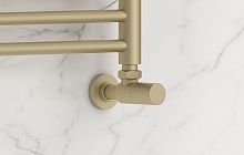 Вентиль Сунержа 022-1400-1212 угловой, (цилиндр) G 1/2" НР х G 1/2" НР, матовая шампань