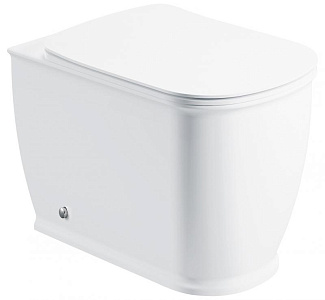 Чаша унитаза BelBagno BB10150CB PRADO, P-trap, приставного, 36х54 см, белая