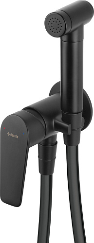 Смеситель Deante BGJ_N34M Jasmin встраиваемый с гигиеническим душем, Nero (черный)