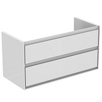 Тумба Ideal Standard E0821B2 Connect Air для раковины 100х44 см, подвесная, Glossy White + Matt White (белый глянцевый + белый матовый) Тумба Ideal Standard E0821B2 Connect Air для раковины 100х44 см, подвесная, Glossy White + Matt White (белый глянцевый + белый матовый)