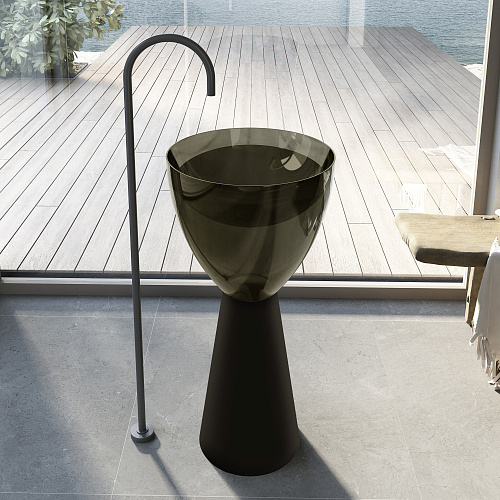 Раковина Abber Kristall AT2703Black-Vesuvian купить недорого в интернет-магазине Керамос