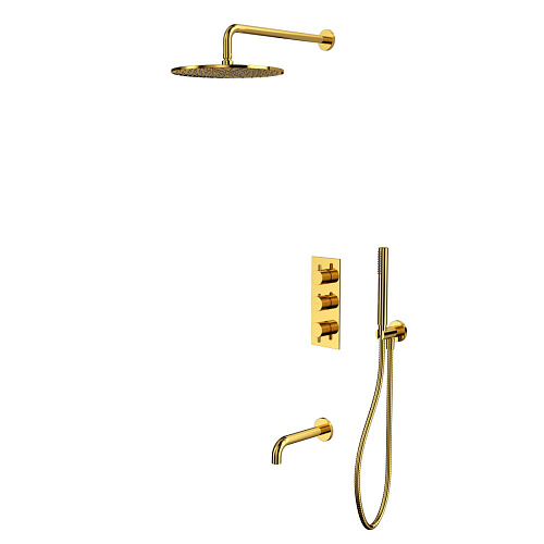 Смеситель скрытого монтажа Whitecross Y gold YSET11GL