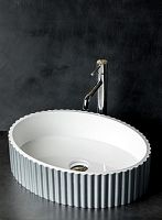 Раковина Armadi Art Canale рифл глянец Серебро 878-S Раковина Armadi Art Canale рифл глянец Серебро 878-S