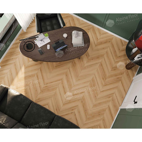 Плитка SPC AlpineFloor АЛЬПИЙСКИЙ ШЕВРОН CHEVRON ALPINE ECO 18-19