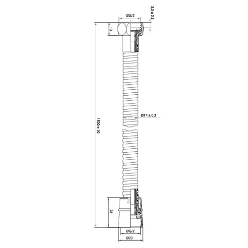 Шланг для душа IDDIS Oldie 030S15Bi19 купить недорого в интернет-магазине Керамос