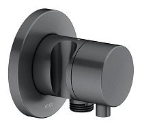 Переключатель Keuco 59556131201 IXMO на 2 потребителя, встраиваемый DN 15, хром черный шлифованный