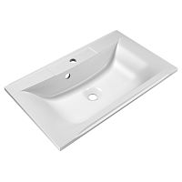 Раковина BelBagno BB750/450-LV-MR-PR из литьевого мрамора 75х45 см, белая