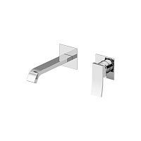 Gattoni 8839/88C0 ELY Смеситель для раковины встраиваемый, на основании,с Gbox, излив 220 мм , цвет хром