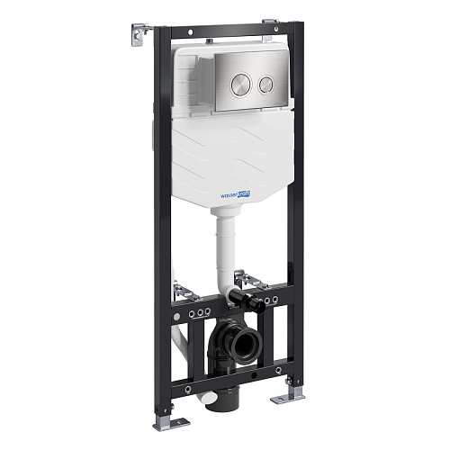 Система инсталляции WasserKraft 10TLT.010.ME.BN01 Aller для унитазов + кнопка смыва, черный Система инсталляции WasserKraft 10TLT.010.ME.BN01 Aller для унитазов + кнопка смыва, черный