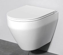 Унитаз AM.PM C701700WH Spirit V2.0, подвесной 37х49 см, безободковый FlashClean, без сиденья, белый глянец