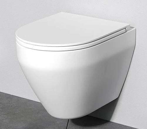 Унитаз AM.PM C701700WH Spirit V2.0, подвесной 37х49 см, безободковый FlashClean, без сиденья, белый глянец Унитаз AM.PM C701700WH Spirit V2.0, подвесной 37х49 см, безободковый FlashClean, без сиденья, белый глянец