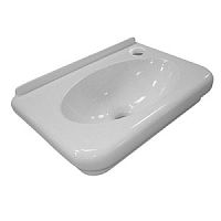 Раковина Kerasan Retro 1034, c 1 отв. подеситель справа (DX), белая, 46х30