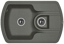Мойка для кухни Florentina 20.200.D0760.102 Нире 76х51 см, с крылом, черная