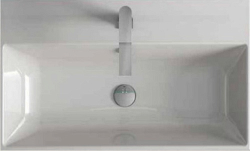 Сет 2183 LAVE080 Basic Stock, Раковина на тумбу (Bianco)