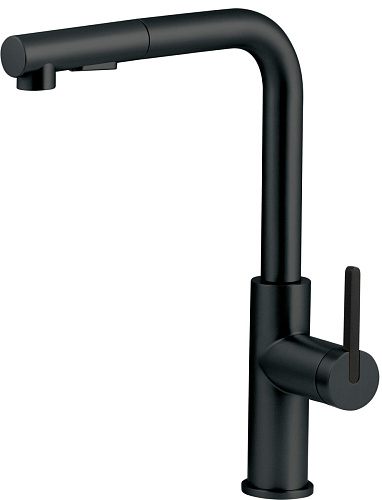Смеситель Deante BKM_N73M Momi для кухни с выдвижным Г-изливом, Nero (черный) Смеситель Deante BKM_N73M Momi для кухни с выдвижным Г-изливом, Nero (черный)