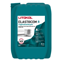 Строительные смеси LITOKOL 07. Эластичная гидроизоляция ELASTOCEM_B(8кг)