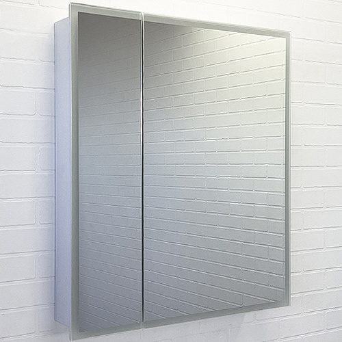 Зеркальный шкаф Comforty 00-00013780 Классик 70х80 см, с подсветкой/бесконтактный сенсор, белый матовый купить недорого в интернет-магазине Керамос