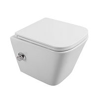 Унитаз подвесной, с функцией биде BelBagno  BB3103CHR-BS/SC