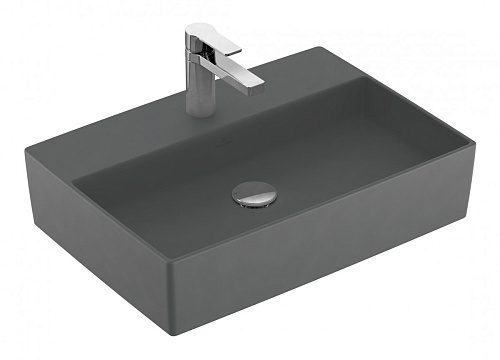 Раковина Villeroy & Boch 4A0761I4 Memento 2.0 для установки на столешницу, Graphite CeramicPlus Раковина Villeroy & Boch 4A0761I4 Memento 2.0 для установки на столешницу, Graphite CeramicPlus