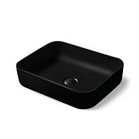 Раковина Vincea VBS-105MB керамическая, 50х41 см, накладная, черный матовый