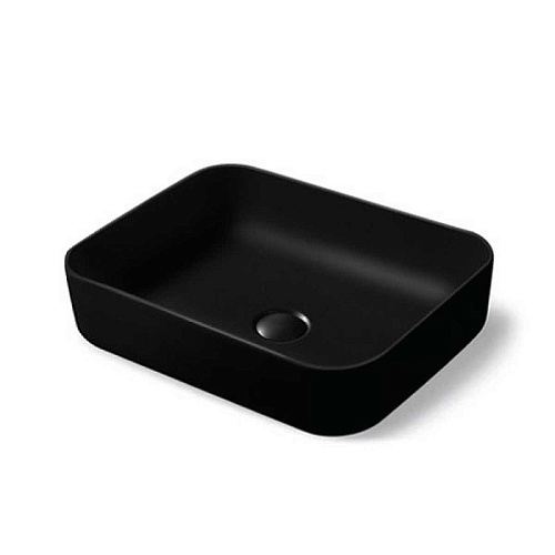 Раковина Vincea VBS-105MB керамическая, 50х41 см, накладная, черный матовый Раковина Vincea VBS-105MB керамическая, 50х41 см, накладная, черный матовый