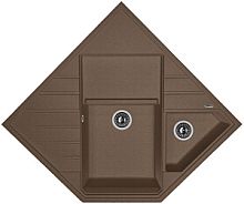 Мойка для кухни Florentina 20.375.J0900.303 Бомбей 90х90 см, с крылом, мокко