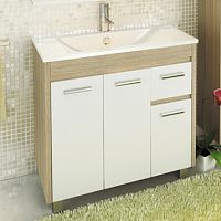 Тумба Comforty 00-00004152036 Тулуза напольная 90х47 см, с раковиной Quadro 90, сосна лоредо Тумба Comforty 00-00004152036 Тулуза напольная 90х47 см, с раковиной Quadro 90, сосна лоредо