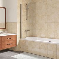Шторка для ванны Vegas Glass EV LUX 75 08 01 L_с покрытием BriteGuard