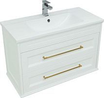 Тумба с раковиной Aquanet 00281188 Бостон, 101х47 см, белая