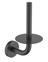 Бумагодержатель Aquatek AQ4207MB Оберон для запасного рулона, черный матовый