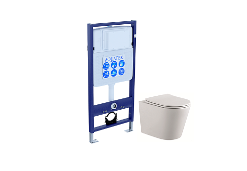 Комплект Aquatek SET Вега: рама Standard INS-0000012 (без клавиши и крепежа) + унитаз AQ1905-00 с тонким сиденьем Soft-close, белый Комплект Aquatek SET Вега: рама Standard INS-0000012 (без клавиши и крепежа) + унитаз AQ1905-00 с тонким сиденьем Soft-close, белый