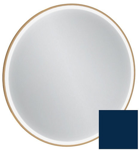 Зеркало Jacob Delafon EB1289-S56 ODEON RIVE GAUCHE, 70 см, с подсветкой, рама морской синий сатин снят с производства