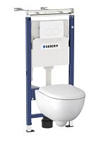 Сет инсталляция+унитаз+клавиша+сидение Geberit Renova Keramag- 500.122.TC.R