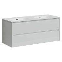 Тумба Sancos LB120-2W Libra под раковину 119х45 см, подвесная, белый глянец Тумба Sancos LB120-2W Libra под раковину 119х45 см, подвесная, белый глянец