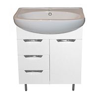 Тумба Loranto CS00026922 Стиль с раковиной 85х60 см, белый