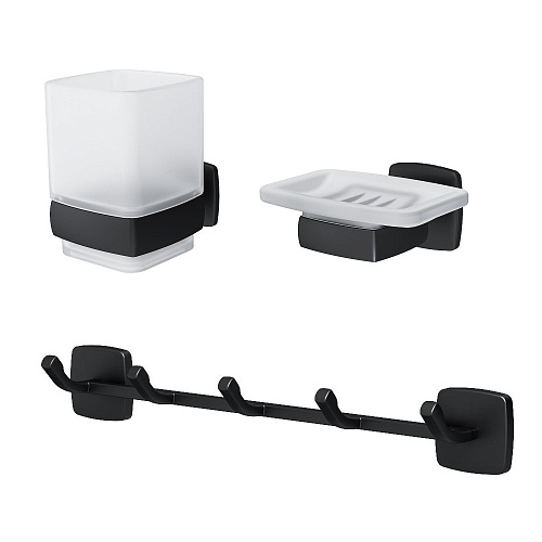 Набор аксессуаров AM.PM AK90B1903B Gem, для зоны красоты, черный - купить в Санкт-Петербурге, цена на Набор аксессуаров AM.PM AK90B1903B Gem, для зоны красоты, черный в интернет-магазине Керамос Набор аксессуаров AM.PM AK90B1903B Gem, для зоны красоты, черный купить недорого в интернет-магазине Керамос