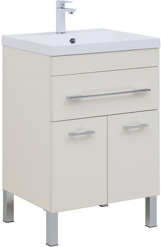 Тумба под раковину Aquanet 00304535 Верона напольная, 58х48 см, бежевая снят с производства