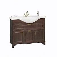 Тумба с раковиной Акватон Идель 1A1956K1IDM80, шоколадный дуб