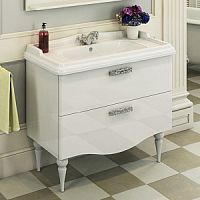 Тумба Comforty 00004136346 Монако под раковину 125х47 см, белый глянец