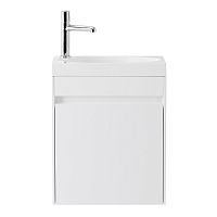База BelBagno PIETRA MINI-400-1A-SO-BL-R под раковину 40х22 см, подвесная, Bianco Lucido (белый глянец)
