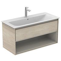 Тумба Ideal Standard E0828UK Connect Air для раковины 100х44 см, подвесная, Wood light brown + Matt Light Brown (светло-коричневое дерево + светло-коричневый матовый) Тумба Ideal Standard E0828UK Connect Air для раковины 100х44 см, подвесная, Wood light brown + Matt Light Brown (светло-коричневое дерево + светло-коричневый матовый)