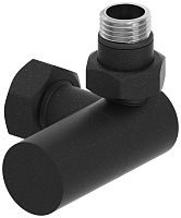 Вентиль Сунержа 15-1403-1234, 3D, правый, (цилиндр) G 1/2" НР х G 3/4" НГ, муар темный титан Вентиль Сунержа 15-1403-1234, 3D, правый, (цилиндр) G 1/2" НР х G 3/4" НГ, муар темный титан