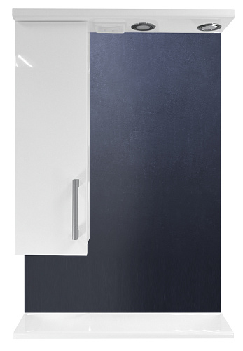 Зеркальный шкаф Loranto CS00046069 Модерн, 60х83 см, белый снят с производства