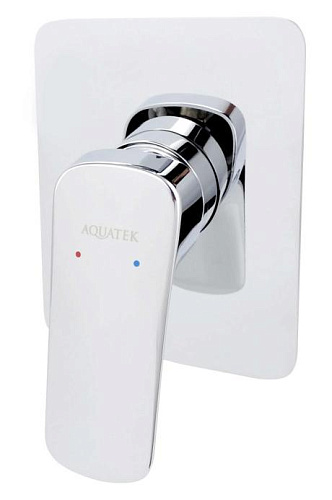 Смеситель Aquatek AQ1066CR Вега для душа (внешняя и скрытая часть), хром