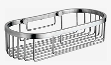 Сет 2149 09064.B_Мыльница в сеточку овальная из нерж.стали