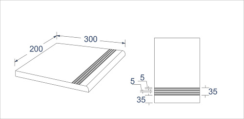 Ступень IMOLA CERAMICA Trail18 GBPiasGre second choice320_4 купить недорого в интернет-магазине Керамос