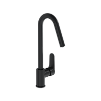 Смеситель Vitra A4274236EXP Root Round для кухонной мойки, матовый черный